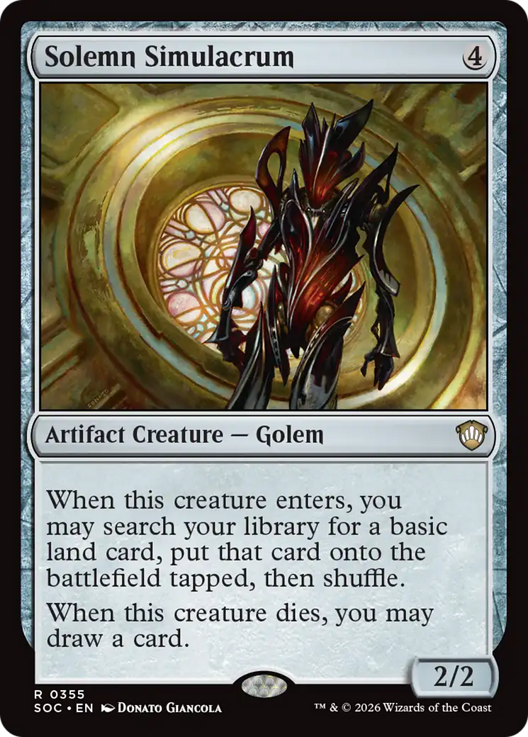 Simulacre solennel [Commander Les secrets de Strixhaven]