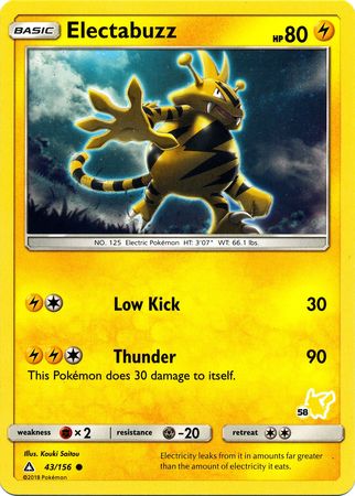 Électhor (43/156) (Pikachu Timbre