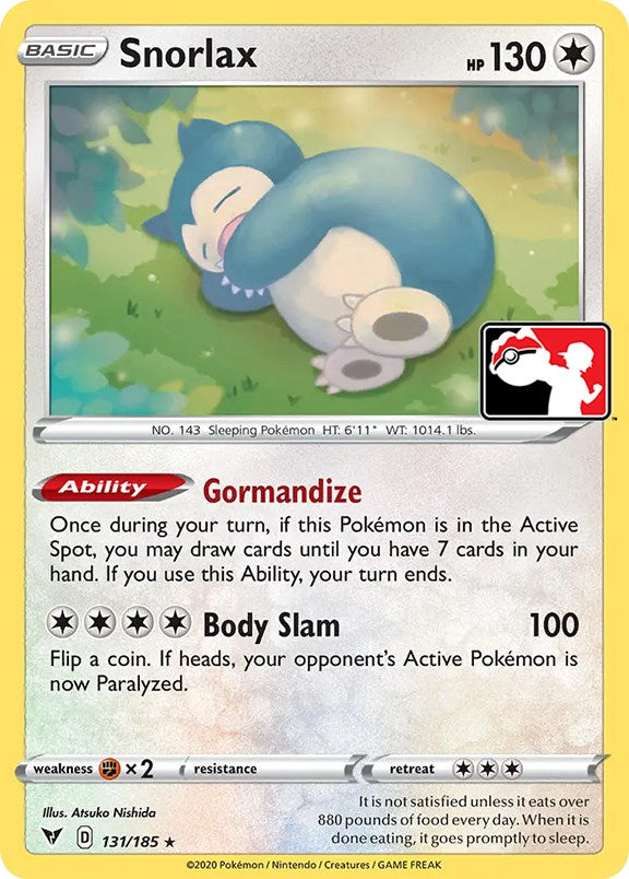 Snorlax (131/185) [Paquete de premios Serie Uno]