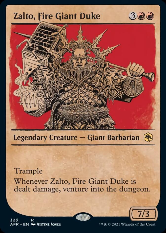 Zalto, duc géant du Feu (carte vitrine) [Donjons & Dragons : Adventures in the Forgotten Realms]