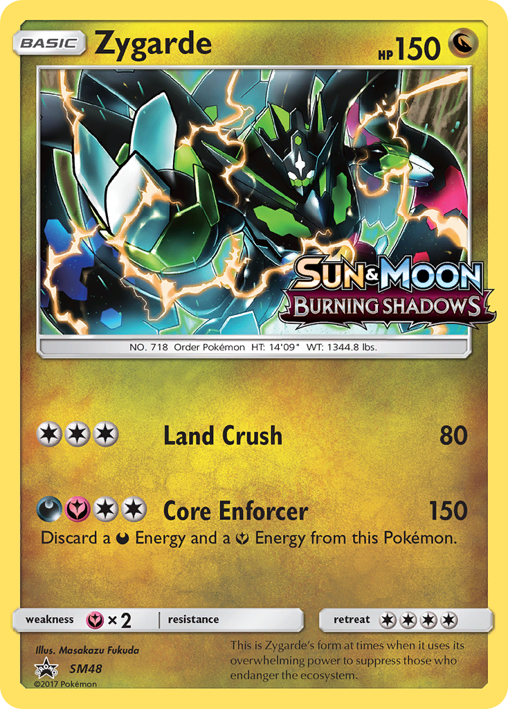Zygarde (SL48) (Carte promo d'Avant-première) [Soleil et Lune : Promos Étoiles Noires]