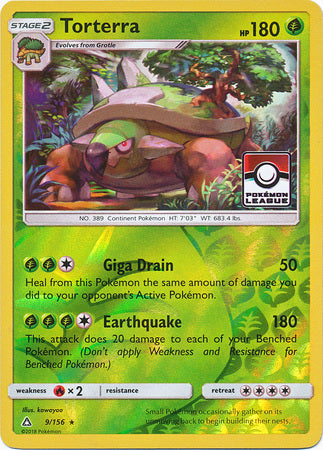 Torterra (9/156) (Carta de liga promocional) [Sol y Luna: Ultra Prisma]