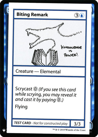 Observación mordaz [Cartas de prueba de Mystery Booster]