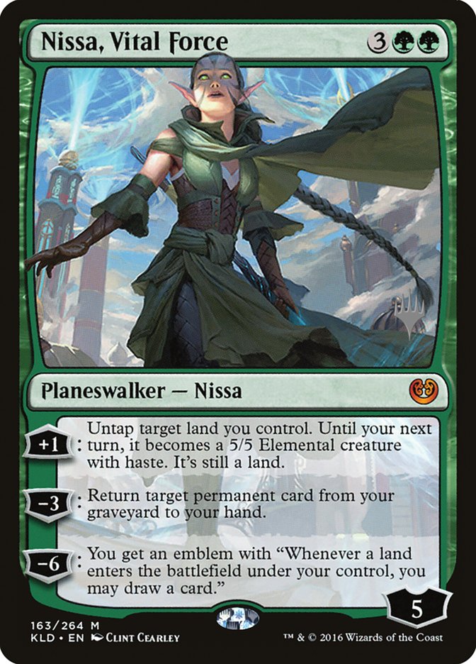 Nissa, Fuerza Vital (Sobre promocional) [Promociones de Kaladesh]