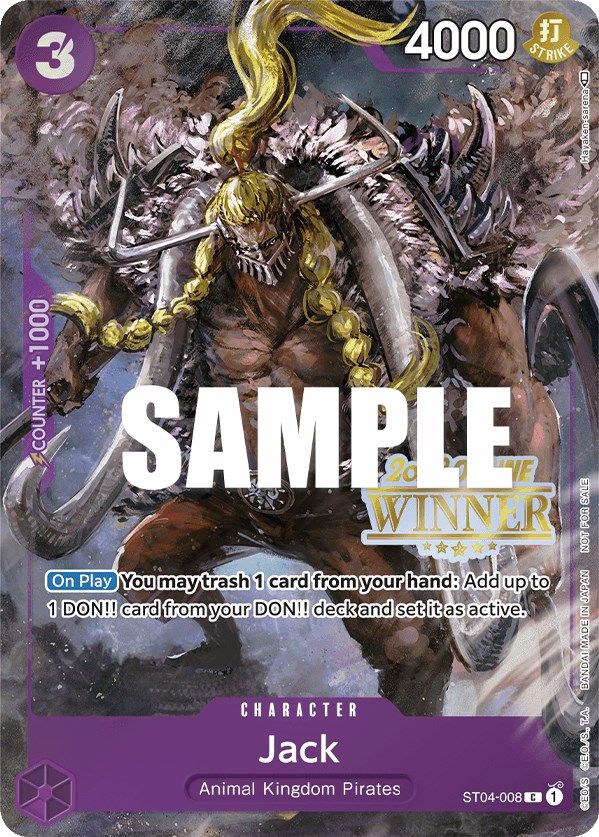 Jack (Regional en línea 2023) [Ganador] [Cartas promocionales de One Piece]