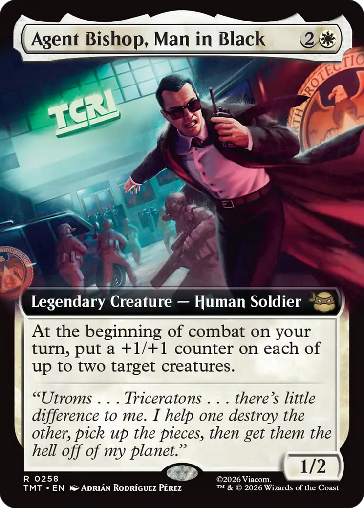 Agent Bishop, L'homme en noir (Extended Art) [Teenage Mutant Ninja Turtles]