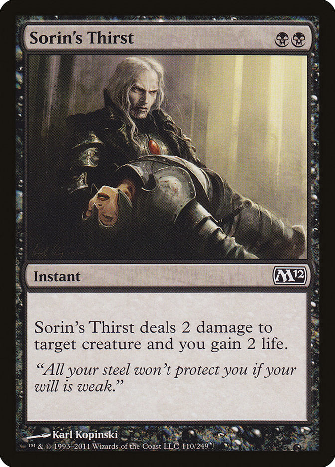 La Soif de Sorin [Magic 2012]