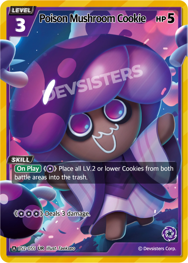 Image for Poison Mushroom Cookie (BS2-055) (BS2) - CookieRun: Braverse TCG