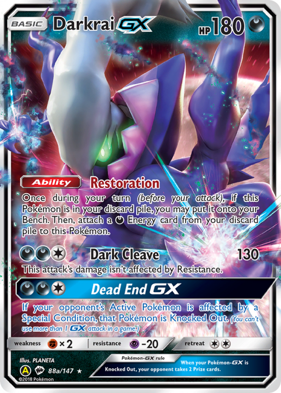 Darkrai GX (88a/147) [Cartes Promo alternatives]