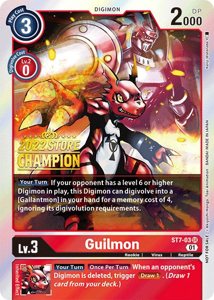 Guilmon [ST7-03] (Campeón de la tienda 2022) [Mazo de inicio: Promos de Gallantmon]