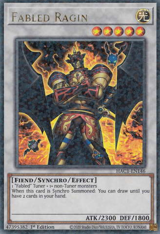 Fabled Ragin (Duel Terminal) [HAC1-SP146] Parallel Rare