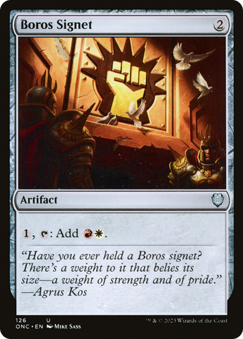 Cachet de Boros [Phyrexia: All Will Be One Commander]