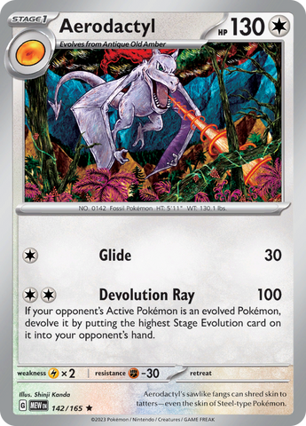 Aerodactyl (142/165) [Escarlata y Púrpura 151]