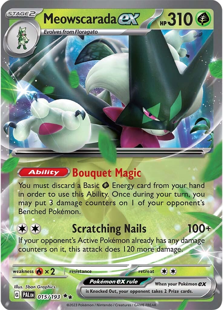 Meowscarada ex (015/193) [Escarlata y Púrpura: Evolución en Paldea]