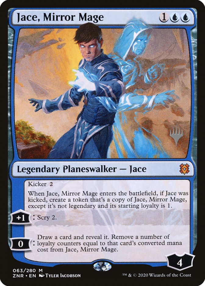 Jace, mago reflejado (paquete promocional) [Promos de Zendikar Rising]