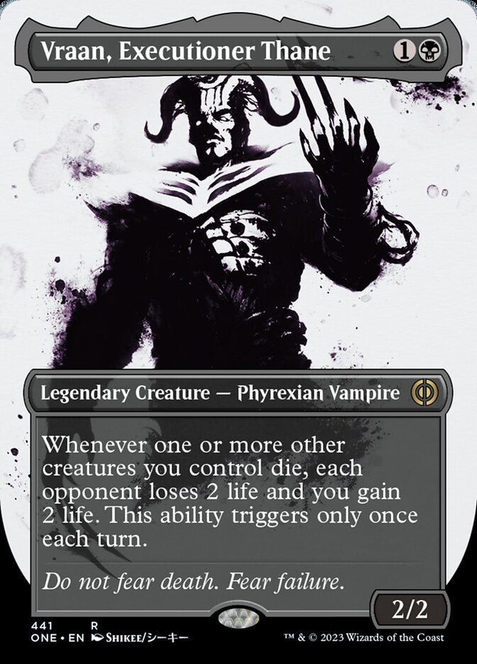 Vraan, thane de l'exécuteur (Ichor sans bordure, pas-à-pas et Compleat Foil) [Phyrexia : Tout sera un]