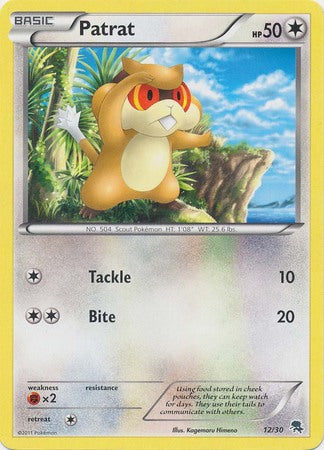 Patrat (12/30) [Negro y Blanco: Kit de Entrenador - Zoroark]