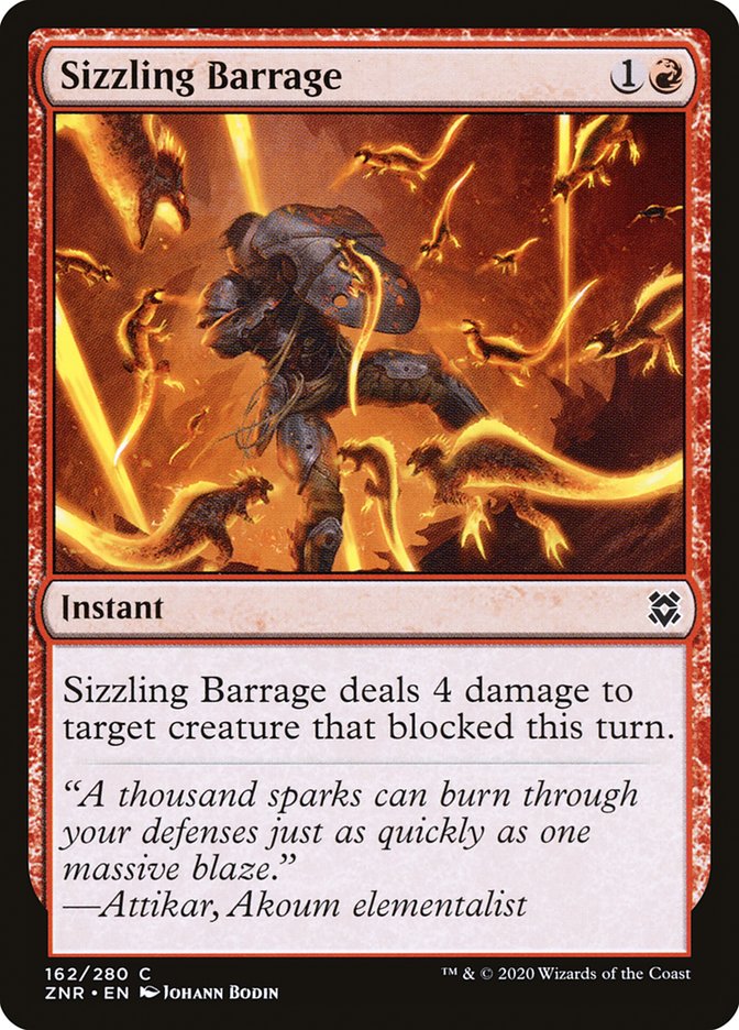 Barrage embrasé [Renaissance de Zendikar]