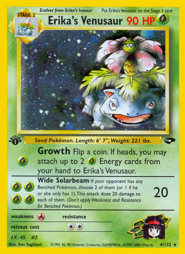 Venusaur de Erika (4/132) [Desafío de Gimnasio 1ª Edición]