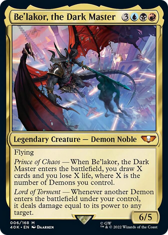 Be'lakor, el Señor Oscuro (Surge Foil) [Warhammer 40,000]