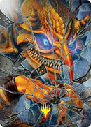 Reflet de Kiki-Jiki Carte artistique (Signature estampée or) [Kamigawa: Dynastie Néon Série artistique]