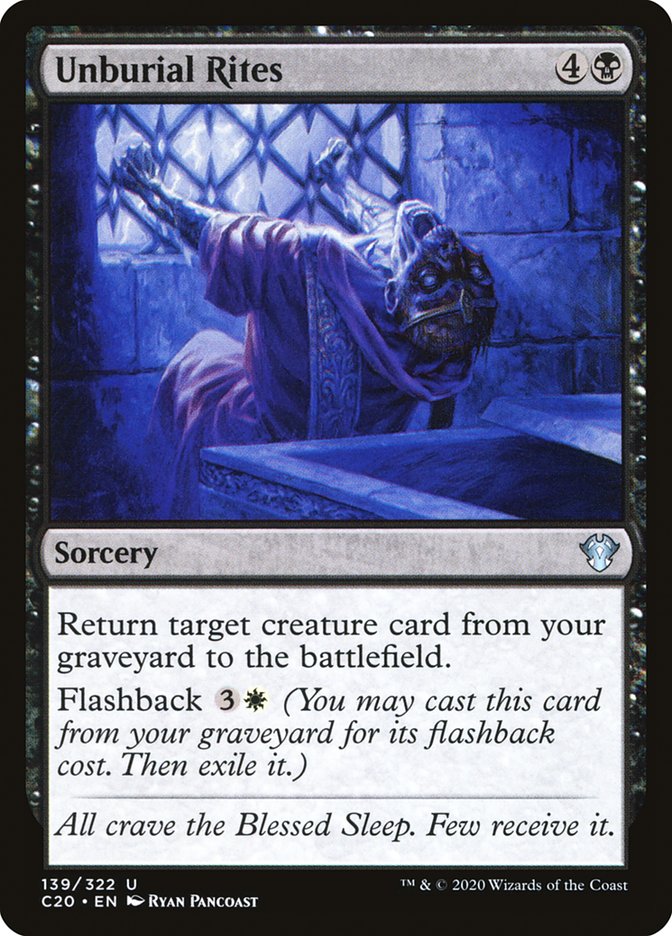 Rites d'inhumation [Commander 2020]