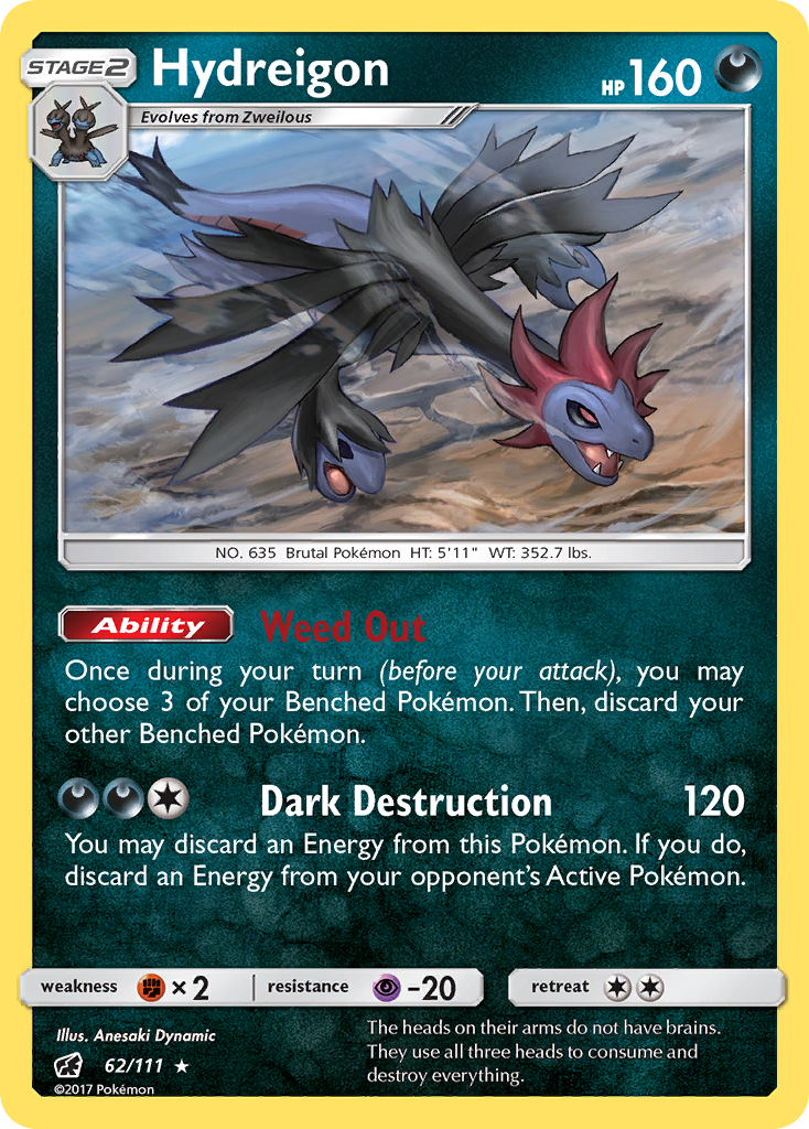Hydreigon (62/111) [Soleil et Lune : Invasion Carmin]