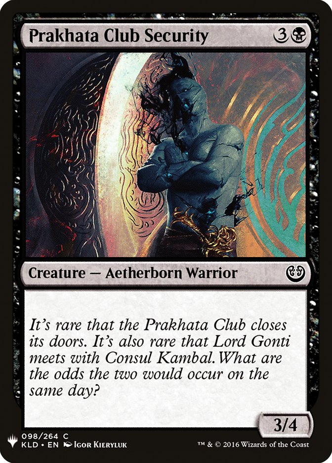 Prakhata Club Sécurité [Booster mystère]