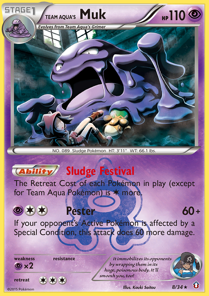 Le Grotadmorv de la Team Aqua (8/34) [XY: Double Crise]