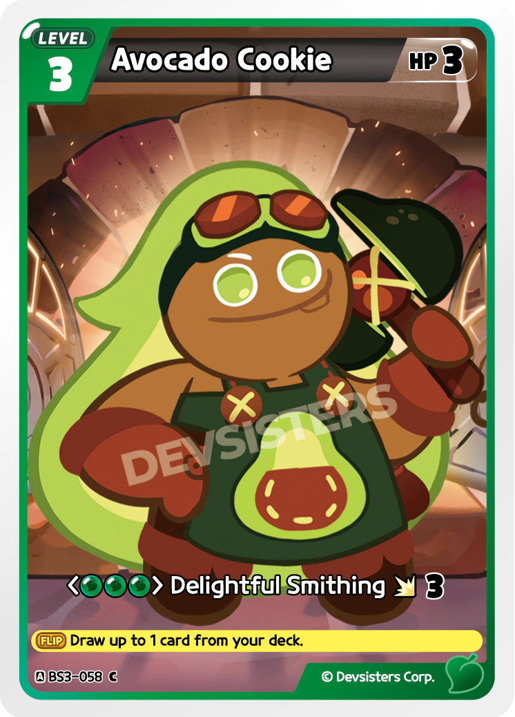 Image for Avocado Cookie (BS3-058) (BS3) - CookieRun: Braverse TCG