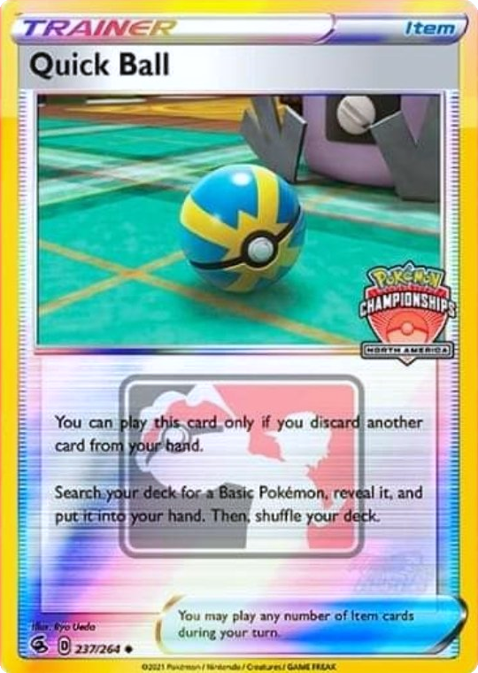 Rapide Ball (237/264) (Promo Championnats d'Amérique du Nord) [Épée et Bouclier : Poing de Fusion]