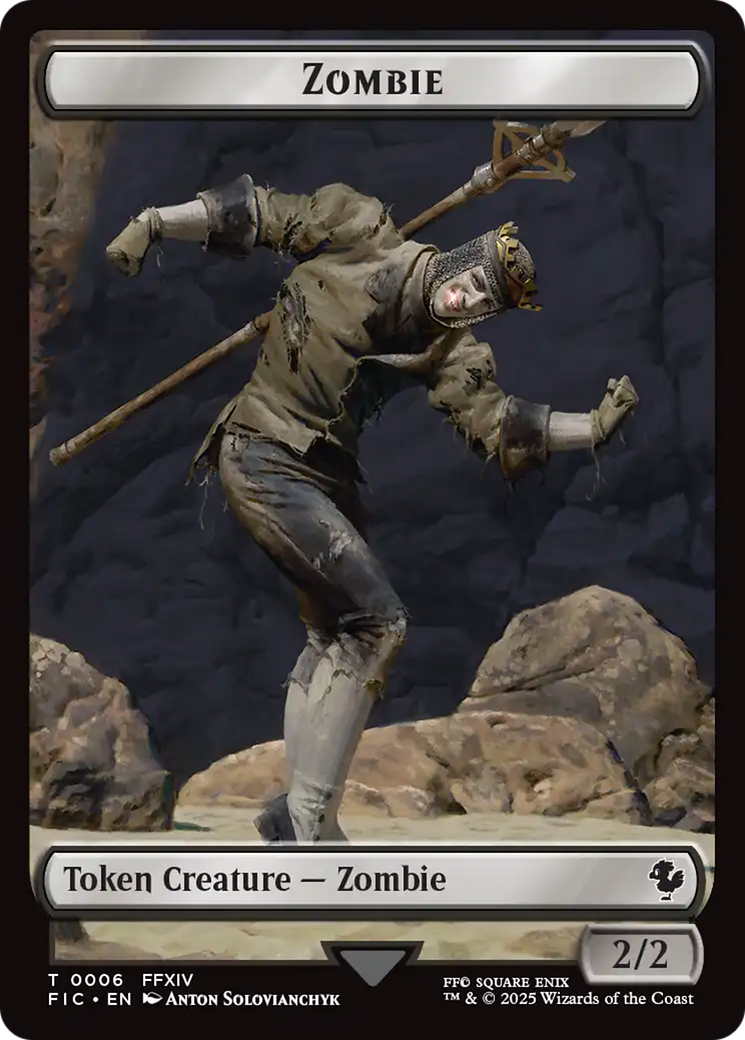 Moogle // Zombie Jeton double face [Jetons de commandement FINAL FANTASY]