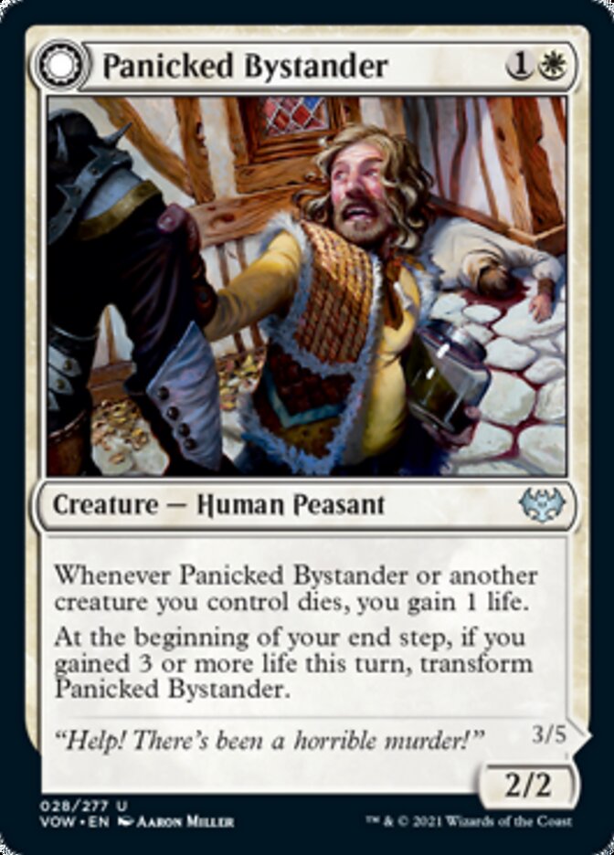 Transeúnte en pánico // Culpable carcajeante [Innistrad: Voto Carmesí]