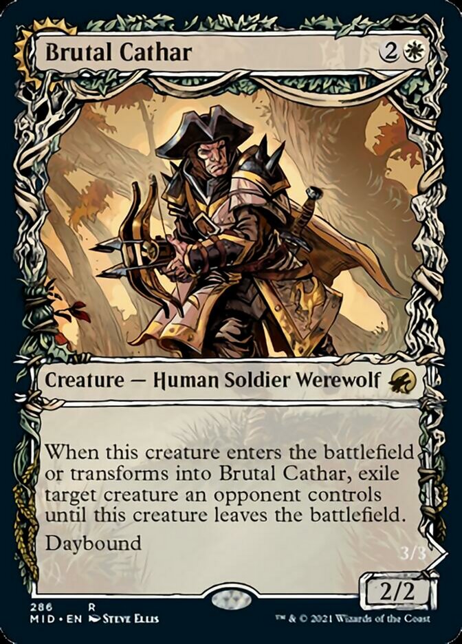 Cathare brutal // Brute enragée (Vitrine Equinoxe) [Innistrad : Chasse de minuit]