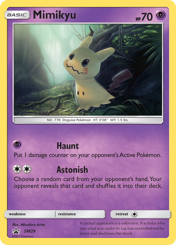 Mimikyu (SM29) [Sol y Luna: Baraja Promocional Black Star]