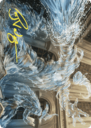 Carte artistique Incantateur éclaboussant (signature dorée) [Série artistique Les friches d'Eldraine]