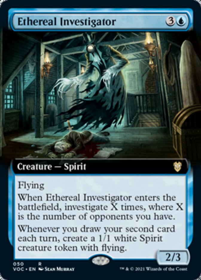 Investigateur éthéré (Art étendu) [Innistrad: Commander Chasse de minuit]