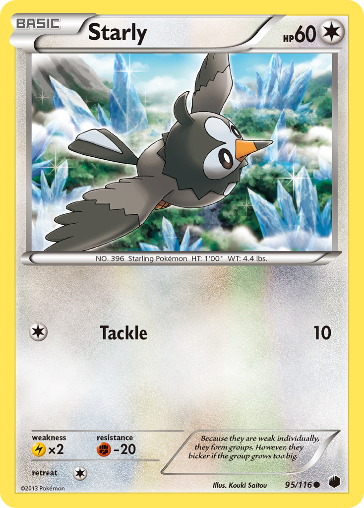 Starly (95/116) [Negro y Blanco: Plasma Hielo]