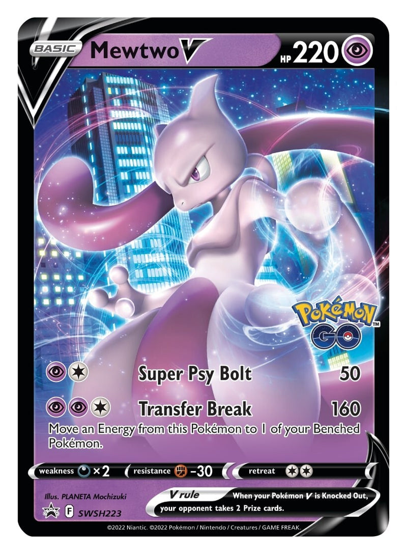 Mewtwo V (SWSH223) [Espada y Escudo: Black Star Promos]