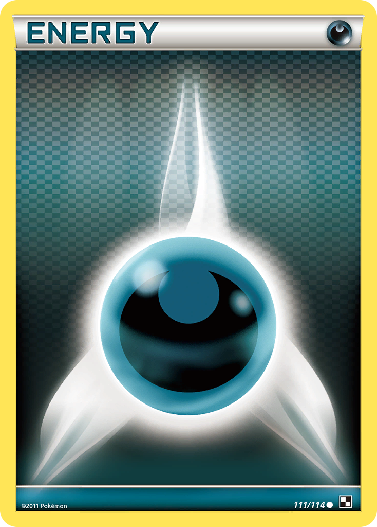 Énergie Obscurité (111/114) [Noir & Blanc : Set de Base]