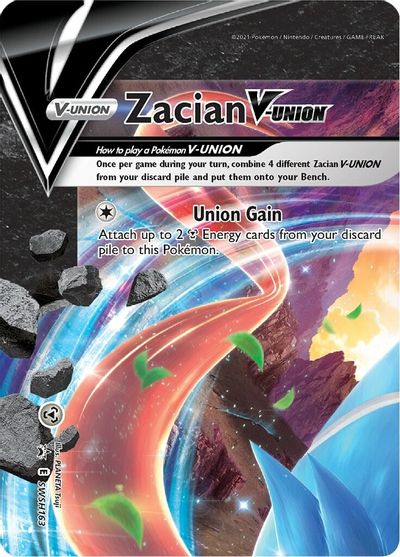 Zacian V-Union (SWSH163) [Épée et Bouclier : Promos Étoile Noire]