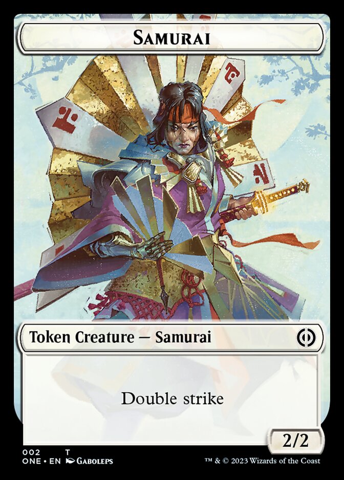 Rebelle // Samouraï Jeton double face [Phyrexia : Tous seront un jetons]