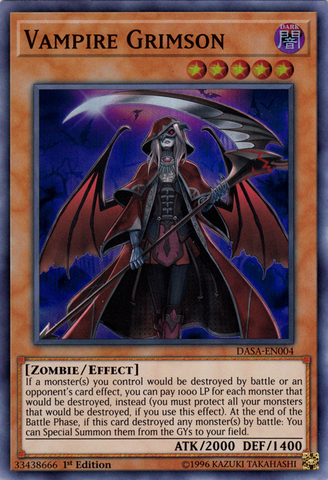Vampiro Grimson [DASA-EN004] Super Rara