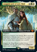 Aragorn et Arwen, mariés (illustration étendue) [Le Seigneur des Anneaux : Contes de la Terre du Milieu]