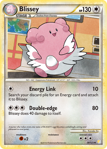 Blissey (36/123) [Oro HeartGold y Plata SoulSilver: Set Básico]