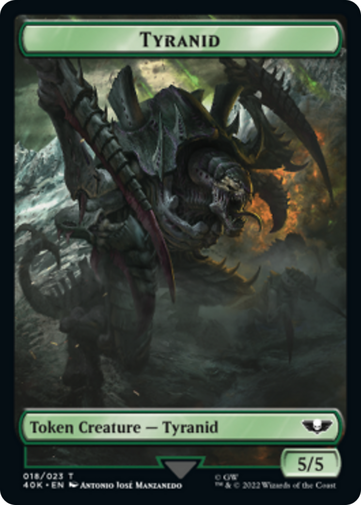 Jeton Tyranide (17) // Tyranide (18) recto-verso [Jetons Warhammer 40,000]