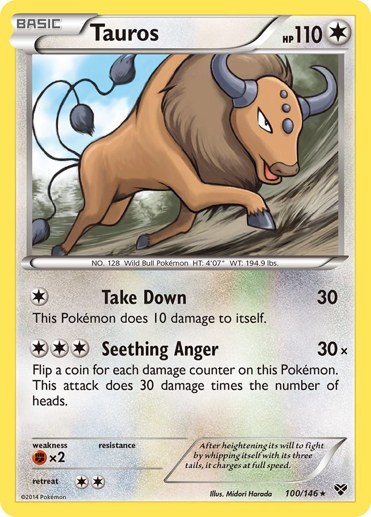 Tauros (100/146) [XY: Set de Base]