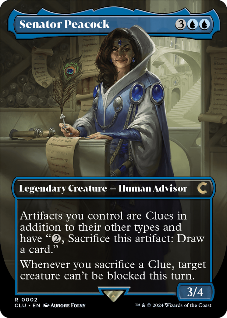 Sénatrice Paon (Sans bordure) [Ravnica : édition Meurtre et mystère]
