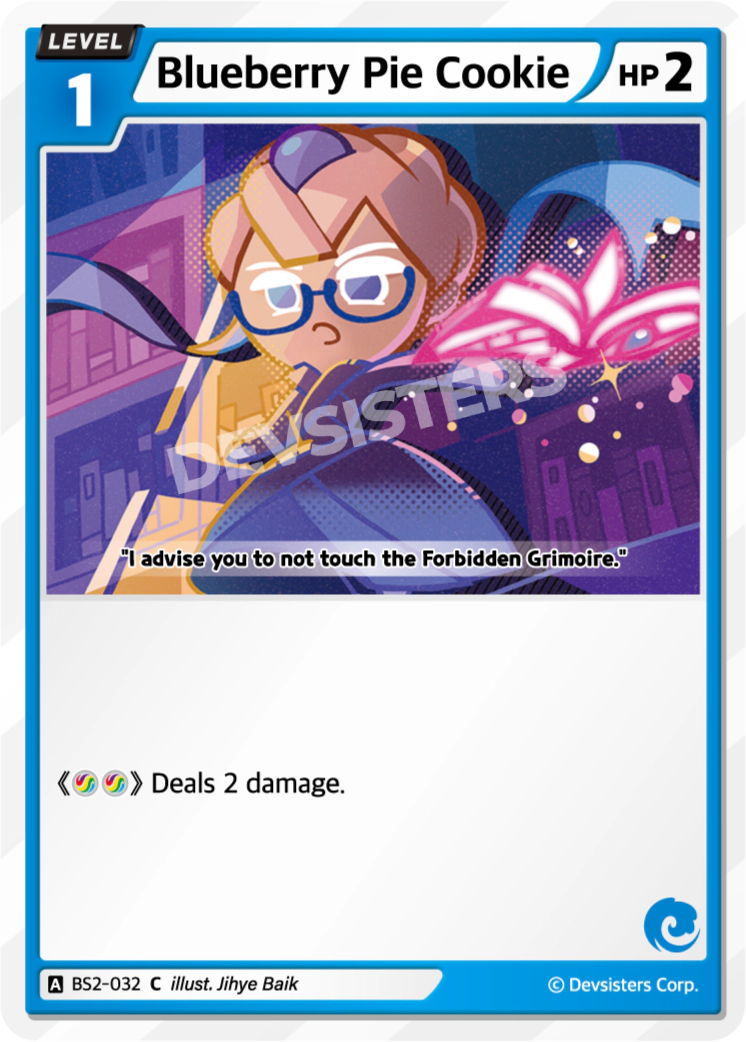 Image for Blueberry Pie Cookie (BS2-032) (BS2) - CookieRun: Braverse TCG