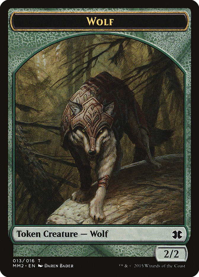Jeton Loup [Jetons Modern Masters 2015]